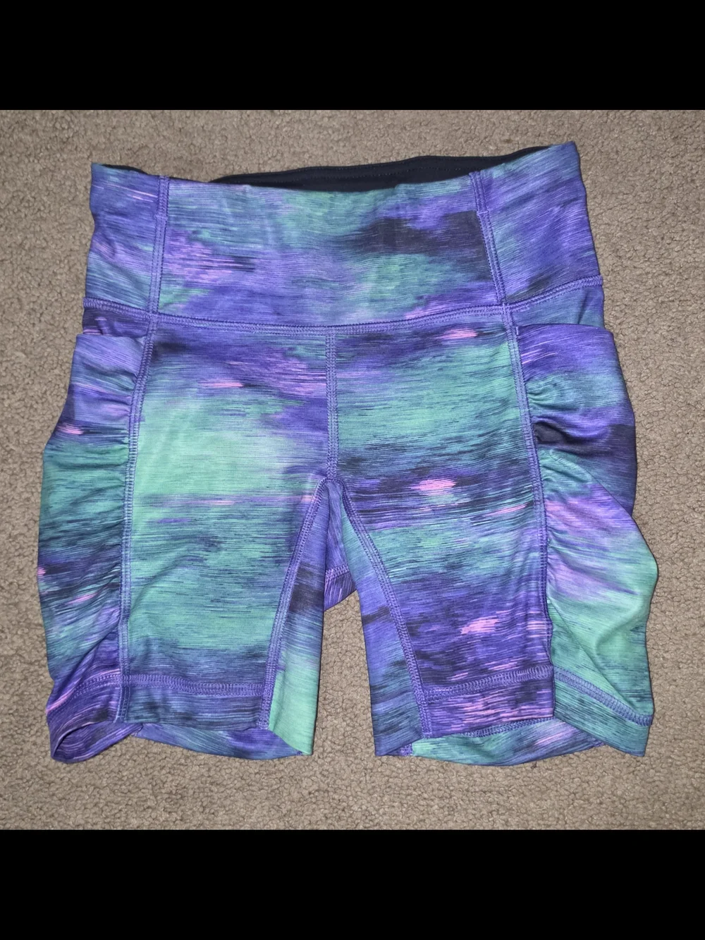 lululemon athletica Purple Teal Athletic Shorts